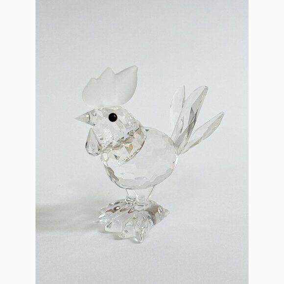 Swarovski - Rooster/Cockerel RETIRED Crystal & Frosted Figure - Picture 3 of 9